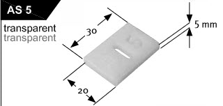 Адаптер, Прокладка пластмасовая Cora Gutmann GUTMANN AS5(5ММ) | Профили и уплотнители