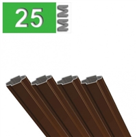 Шпрос 8х25 коричневый (3м) (н.у.150м.п.)