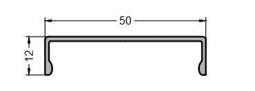 Профиль крышка GUTMANN HAP2012/50 | Профили и уплотнители