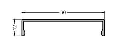 Профиль крышка GUTMANN HAP2012/60 | Профили и уплотнители