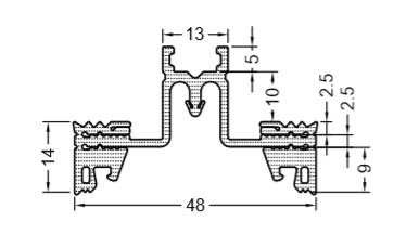 Уплотнитель GF50 R-E2 GUTMANN EAN721925 | Профили и уплотнители