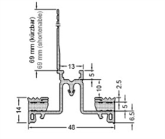 Уплотнитель GF50 RF-E4 (750226) Деревоалюминиевые системы, Профили и уплотнители