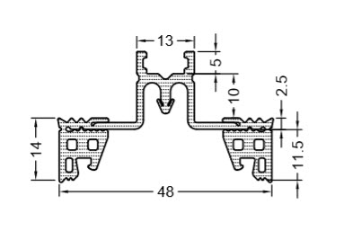 Уплотнитель GF50 PR-E1 GUTMANN EAN735083 | Профили и уплотнители