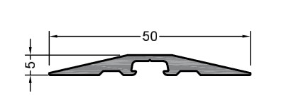 Прижимной-декор профиль на крышку ригель GUTMANN HAP2020/50-5 | Профили и уплотнители