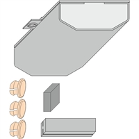 Набор уплот. HS-H HH0130-02/03IV78 RAL 7035 SIEGENIA порталы, Оконная фурнитура