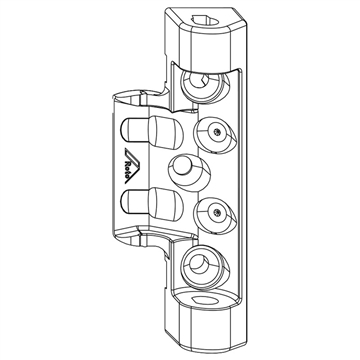 Петля на раме верхн. с цапф., дер. E5 12/18-9 v NX ROTO FRANK 787200 | Оконная фурнитура
