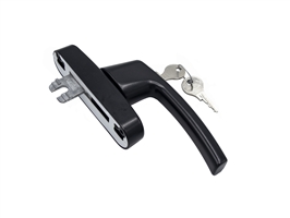 Ручка черная с ключем (ROTO Line ) ALU Профильные цилиндры, Дверная фурнитура