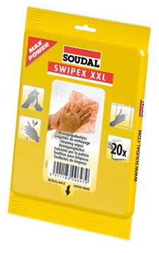 Очищающие салфетки Soudal Swipex XXL (20шт)  SOUDAL SWIPEX | Химия