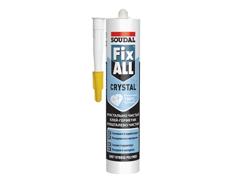 Клей-герметик Soudal Fix All Crystal прозр. 290 мл FIX ALL CRYSTAL | Химия