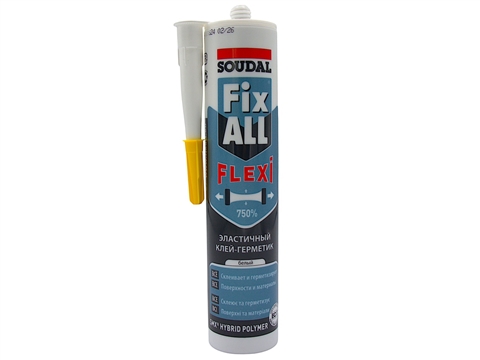Клей-герметик Soudal Fix All Flexi белый, 290 мл FIX ALL FLEXI | Химия